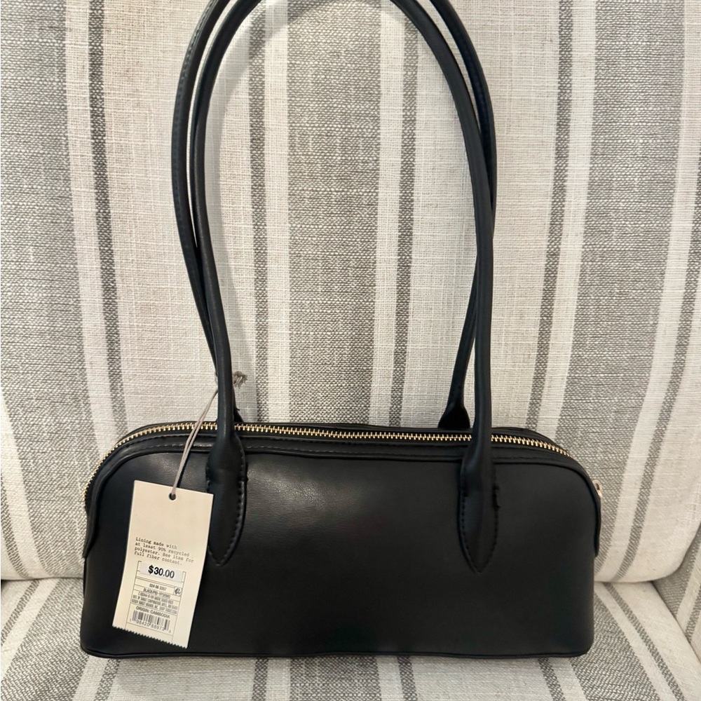 NWT Long Handle Satchel Handbag - A New Day™ Black